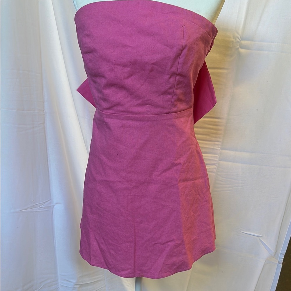 Altar'd State Pink Strapless Sheath Dress